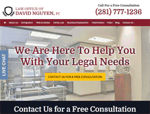 Tablet Screenshot of dntxlegal.com